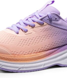 Running Walking Tennis Shoes fe Comfortable Cushioning Non-Slip Breathable Athletic Gym Workout Cross Trainer Jogging Sneakers