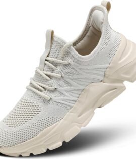 Running Shoes Slip-on Walking Tennis Sneakers Lightweight Breathable Casual Soft Sole Mesh Workout Sports Shoes