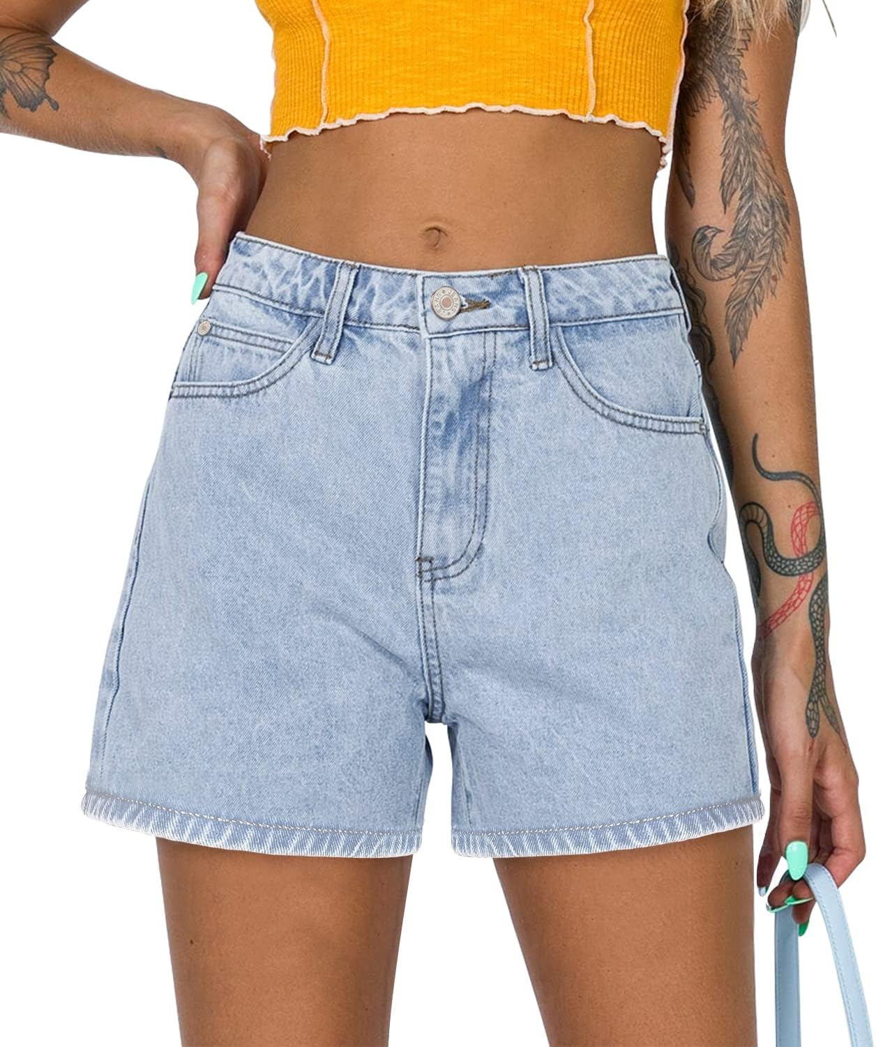 2026 Jean Shorts for Women Casual Stretchy Denim Summer Hot Short
